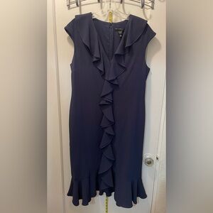 Maggy London ruffled front dress